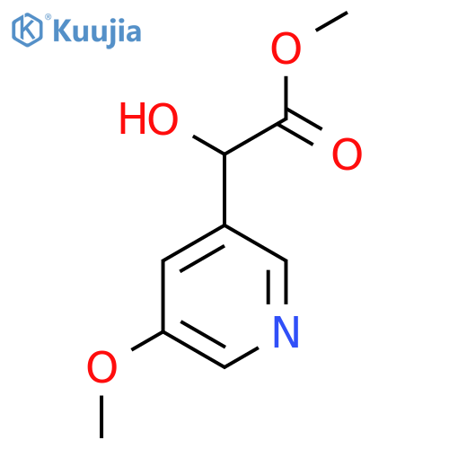 methyl 2-hydroxy-2-(5-methoxypyridin-3-yl)acetate structure