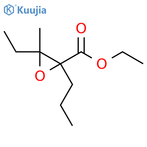 Ethyl 3-ethyl-3-methyl-2-propyloxirane-2-carboxylate structure