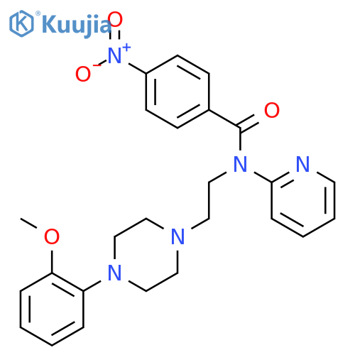 N-(2-(4-(2-Methoxyphenyl)piperazin-1-yl)ethyl)-4-nitro-N-(pyridin-2-yl)benzamide structure