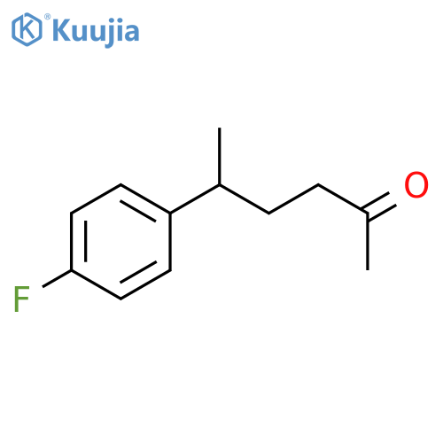 5-(4-fluorophenyl)hexan-2-one structure