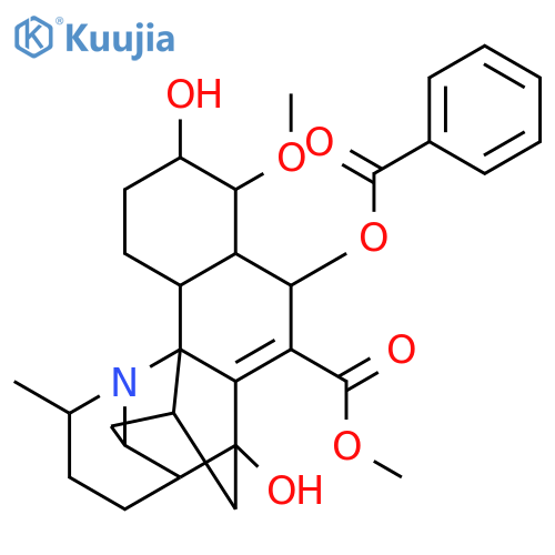 5,6,9-[1]Butanyl[4]ylidene-5H-benz[6,7]indeno[7a,1-b]pyrrole-10-carboxylicacid,11-(benzoyloxy)-1,2,3,4,4a,6,7,7a,8,9,11,11a-dodecahydro-2,9-dihydroxy-1-methoxy-15-methyl-,methyl ester, (1S,2R,4aS,4bS,5R,6S,7aR,9S,11R,11aR,12R,15R)- (9CI) structure