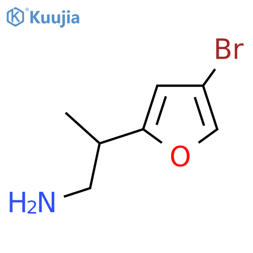 2-(4-bromofuran-2-yl)propan-1-amine structure