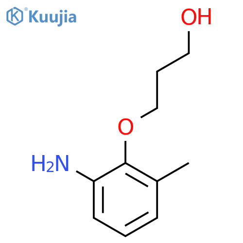 3-(2-amino-6-methylphenoxy)propan-1-ol structure