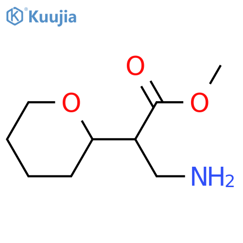 methyl 3-amino-2-(oxan-2-yl)propanoate structure