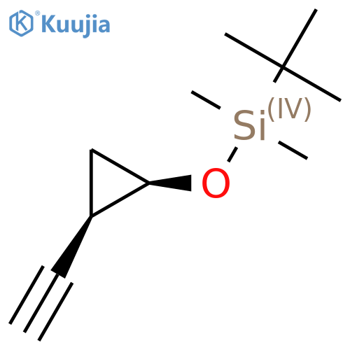 tert-butyl[cis-2-ethynylcyclopropoxy]dimethylsilane structure