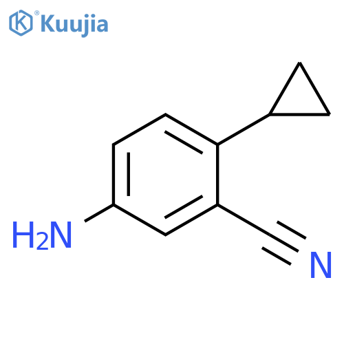 5-amino-2-cyclopropylbenzonitrile structure