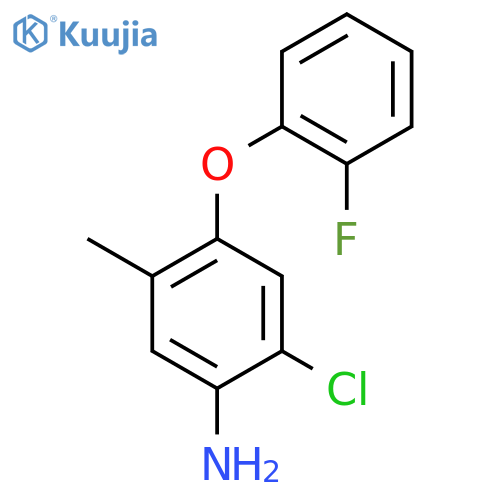2-chloro-4-(2-fluorophenoxy)-5-methylaniline structure
