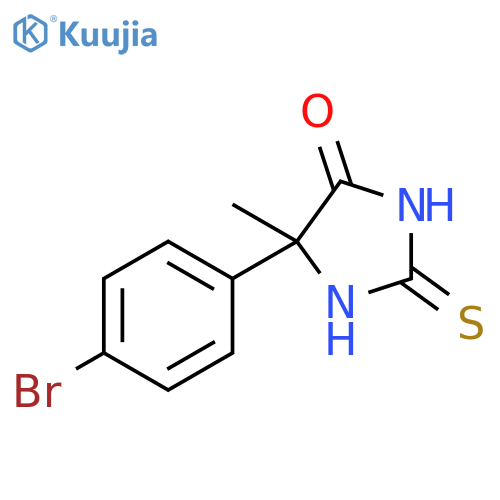 4-(4-Bromophenyl)-4-methyl-2-sulfanyl-4,5-dihydro-1H-imidazol-5-one structure