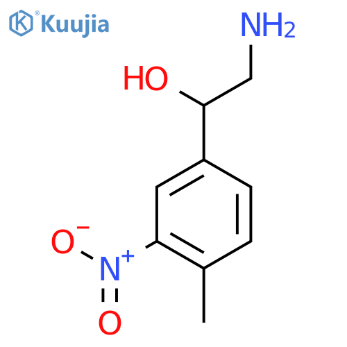 2-Amino-1-(4-methyl-3-nitrophenyl)ethan-1-ol structure