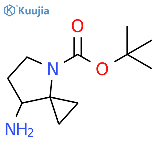 4-Azaspiro[2.4]heptane-4-carboxylic acid, 7-amino-, 1,1-dimethylethyl ester structure