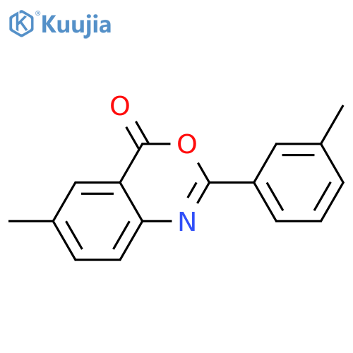 6-methyl-2-(3-methylphenyl)-4H-3,1-benzoxazin-4-one structure