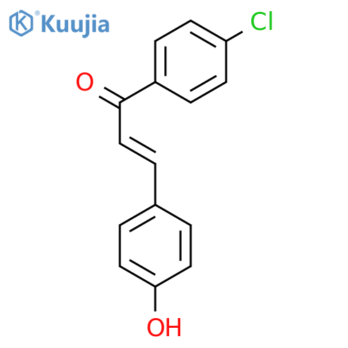2-Propen-1-one, 1-(4-chlorophenyl)-3-(4-hydroxyphenyl)-, (2E)- structure