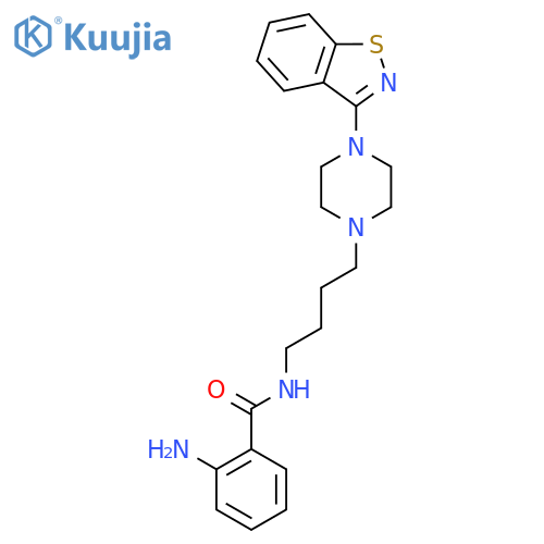 Benzamide,2-amino-N-[4-[4-(1,2-benzisothiazol-3-yl)-1-piperazinyl]butyl]- structure