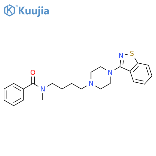 Benzamide,N-[4-[4-(1,2-benzisothiazol-3-yl)-1-piperazinyl]butyl]-N-methyl- structure