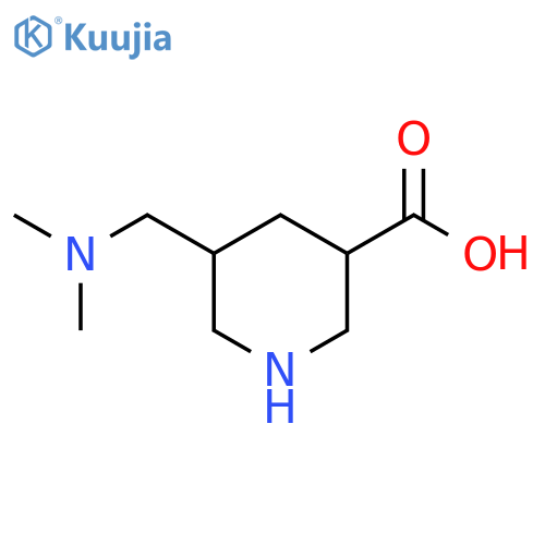 3-Piperidinecarboxylic acid, 5-[(dimethylamino)methyl]- structure