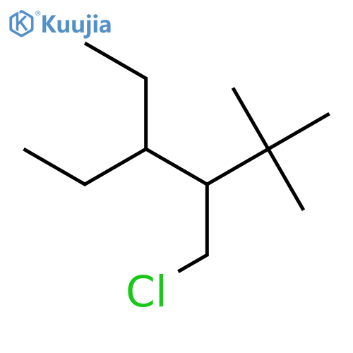 3-(Chloromethyl)-4-ethyl-2,2-dimethylhexane structure