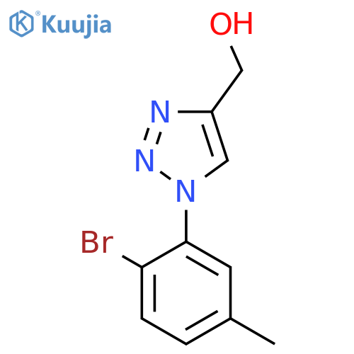 1-(2-bromo-5-methylphenyl)-1H-1,2,3-triazol-4-ylmethanol structure