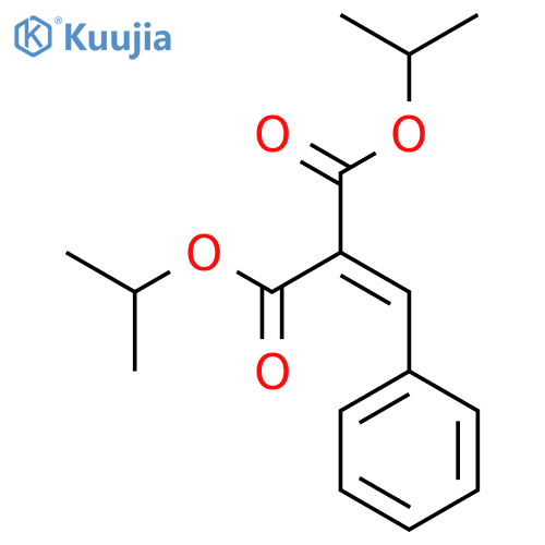 Propanedioic acid, (phenylmethylene)-, bis(1-methylethyl) ester structure