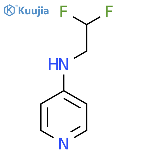 N-(2,2-Difluoroethyl)pyridin-4-amine structure