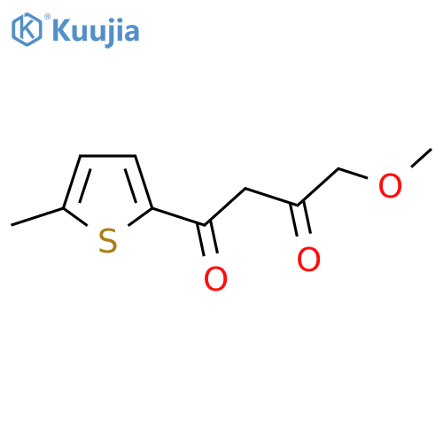 4-Methoxy-1-(5-methylthiophen-2-yl)butane-1,3-dione structure