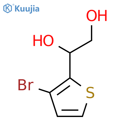 1-(3-bromothiophen-2-yl)ethane-1,2-diol structure