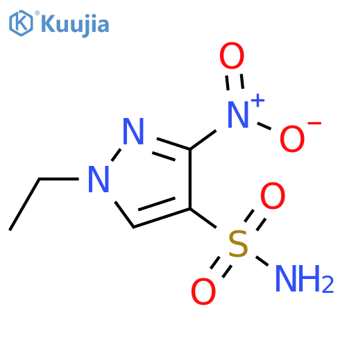 1-ethyl-3-nitro-1H-pyrazole-4-sulfonamide structure