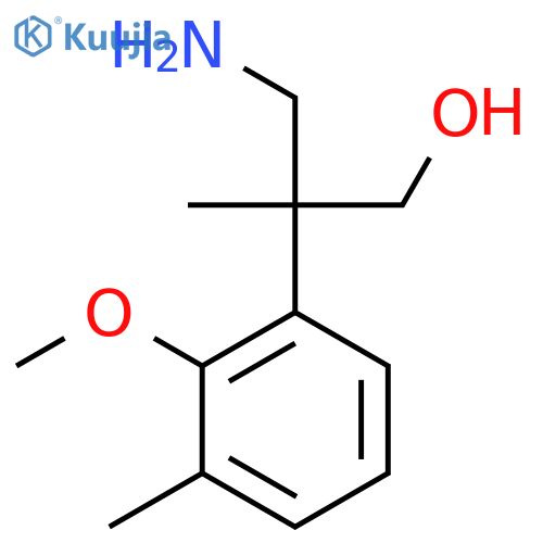 3-amino-2-(2-methoxy-3-methylphenyl)-2-methylpropan-1-ol structure