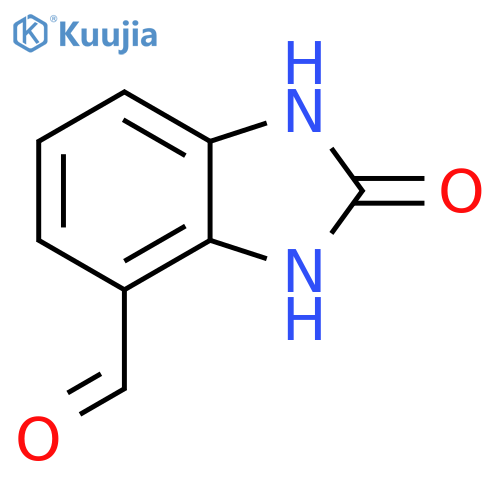 2-oxo-2,3-dihydro-1H-benzimidazole-4-carbaldehyde structure