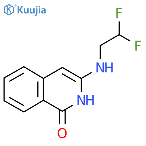 3-(2,2-difluoroethylamino)-2H-isoquinolin-1-one structure