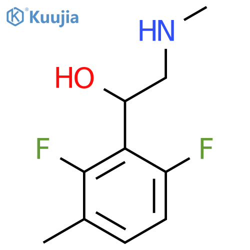 1-(2,6-difluoro-3-methylphenyl)-2-(methylamino)ethan-1-ol structure