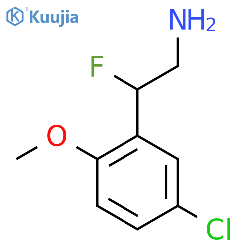 2-(5-Chloro-2-methoxyphenyl)-2-fluoroethan-1-amine structure