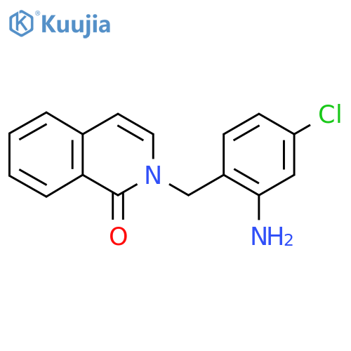 2-(2-amino-4-chlorophenyl)methyl-1,2-dihydroisoquinolin-1-one structure