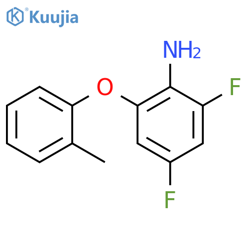 2,4-difluoro-6-(2-methylphenoxy)aniline structure