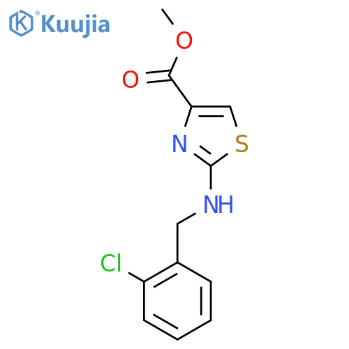 methyl 2-{(2-chlorophenyl)methylamino}-1,3-thiazole-4-carboxylate structure