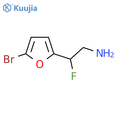 2-(5-bromofuran-2-yl)-2-fluoroethan-1-amine structure