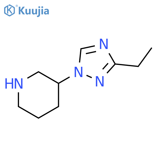3-(3-Ethyl-[1,2,4]triazol-1-yl)-piperidine structure