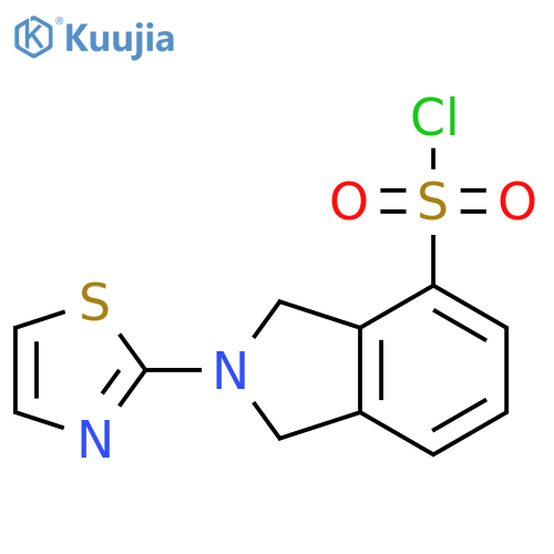 2-(1,3-thiazol-2-yl)-2,3-dihydro-1H-isoindole-4-sulfonyl chloride structure