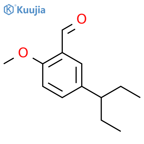 2-methoxy-5-(pentan-3-yl)benzaldehyde structure