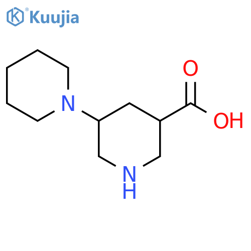 5-(piperidin-1-yl)piperidine-3-carboxylic acid structure