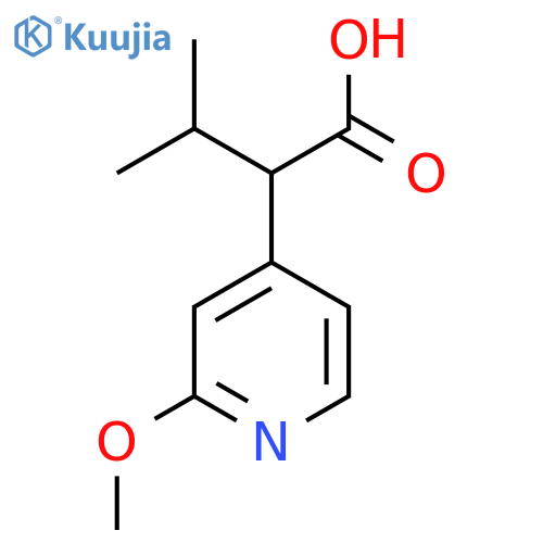 2-(2-methoxypyridin-4-yl)-3-methylbutanoic acid structure