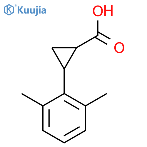 2-(2,6-dimethylphenyl)cyclopropane-1-carboxylic acid structure