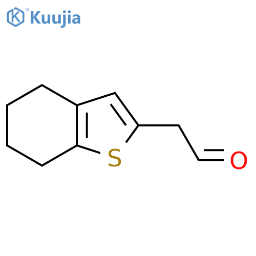2-(4,5,6,7-tetrahydro-1-benzothiophen-2-yl)acetaldehyde structure