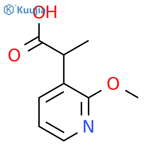 2-(2-Methoxypyridin-3-yl)propanoic acid structure