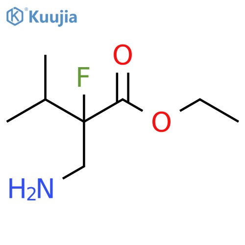 ethyl 2-(aminomethyl)-2-fluoro-3-methylbutanoate structure