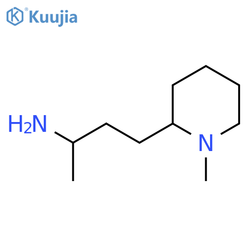 4-(1-methylpiperidin-2-yl)butan-2-amine structure