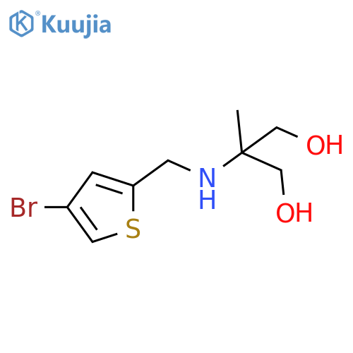 2-{(4-bromothiophen-2-yl)methylamino}-2-methylpropane-1,3-diol structure