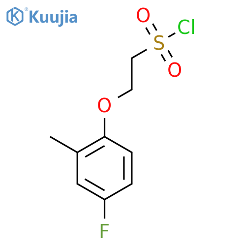 2-(4-fluoro-2-methylphenoxy)ethane-1-sulfonyl chloride structure
