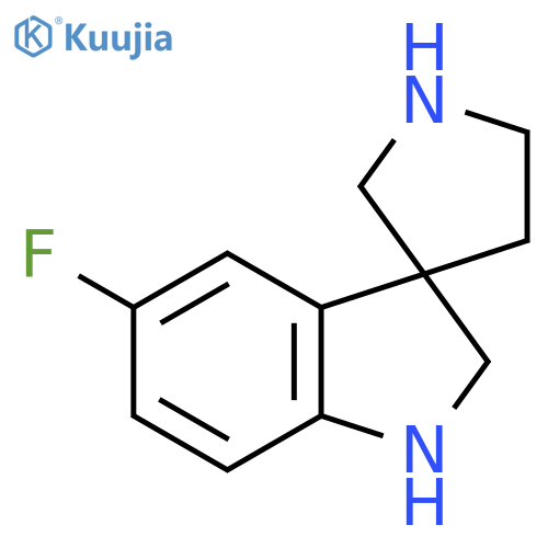 5-fluoro-1,2-dihydrospiroindole-3,3'-pyrrolidine structure