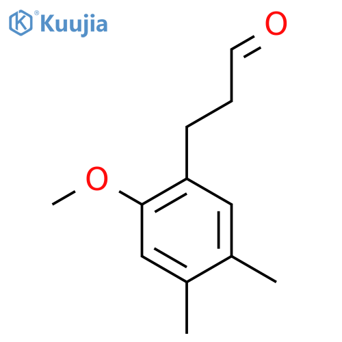 3-(2-Methoxy-4,5-dimethylphenyl)propanal structure