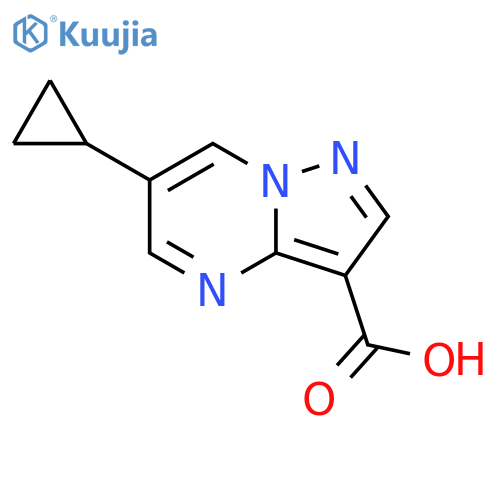 6-Cyclopropylpyrazolo[1,5-A]Pyrimidine-3-Carboxylic Acid(WXC03019) structure